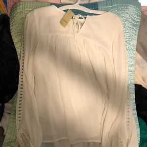Loft white blouse
